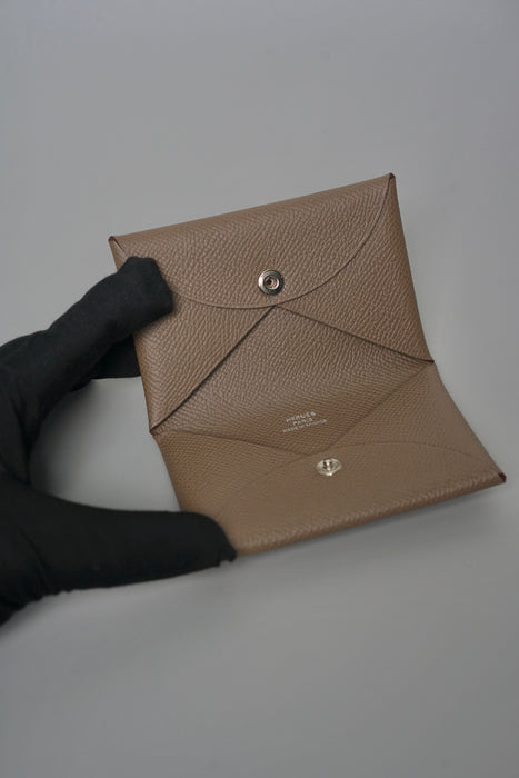 Hermes Calvi Duo in Etoupe (Brand New)