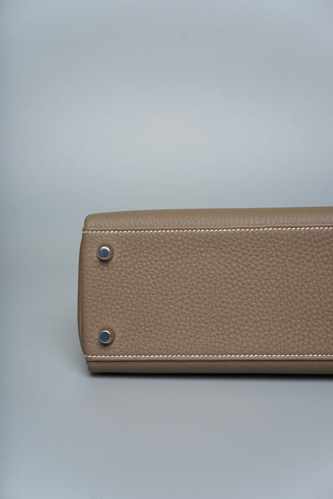 Hermes Retourne Kelly 25 in Etoupe Togo Phw (Brand New)