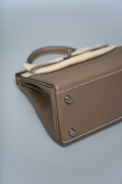 Hermes Retourne Kelly 25 in Etoupe Togo Phw (Brand New)