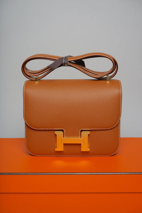 Hermes Constance 18 in Gold Epsom Ghw (Brand New)