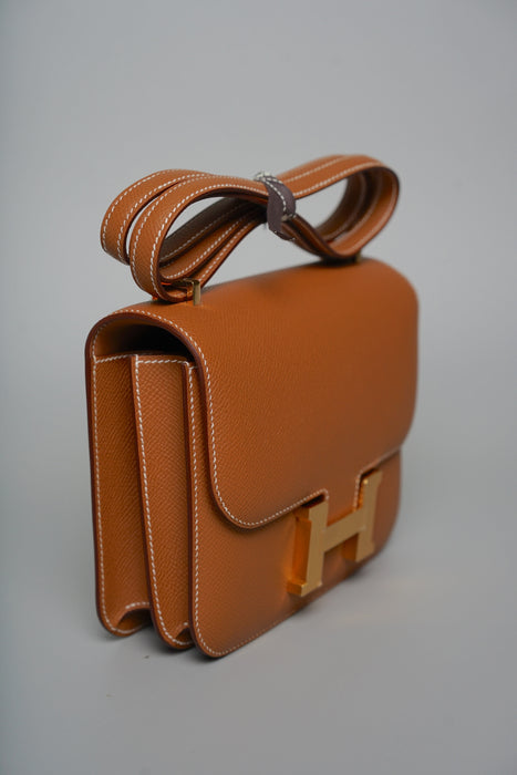Hermes Constance 18 in Gold Epsom Ghw (Brand New)