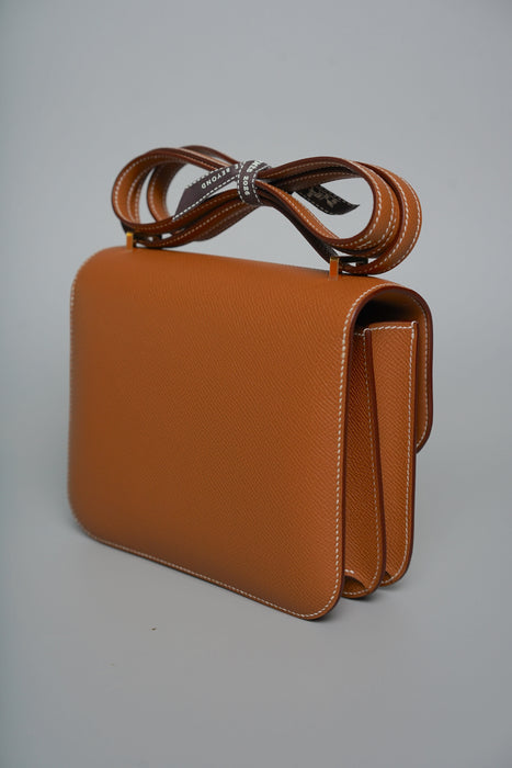 Hermes Constance 18 in Gold Epsom Ghw (Brand New)