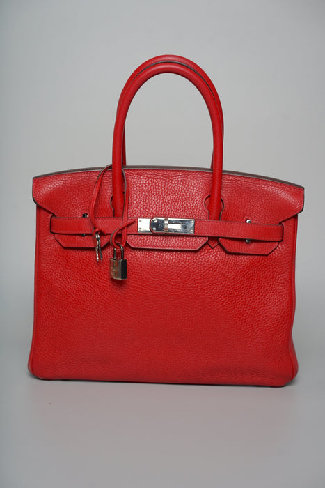 Hermes Birkin 30 in Rouge Casaque Clemence Phw