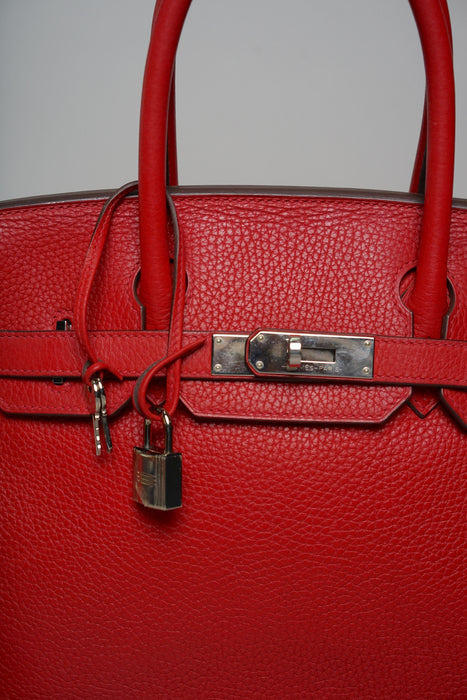 Hermes Birkin 30 in Rouge Casaque Clemence Phw