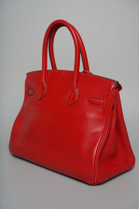 Hermes Birkin 30 in Rouge Casaque Clemence Phw