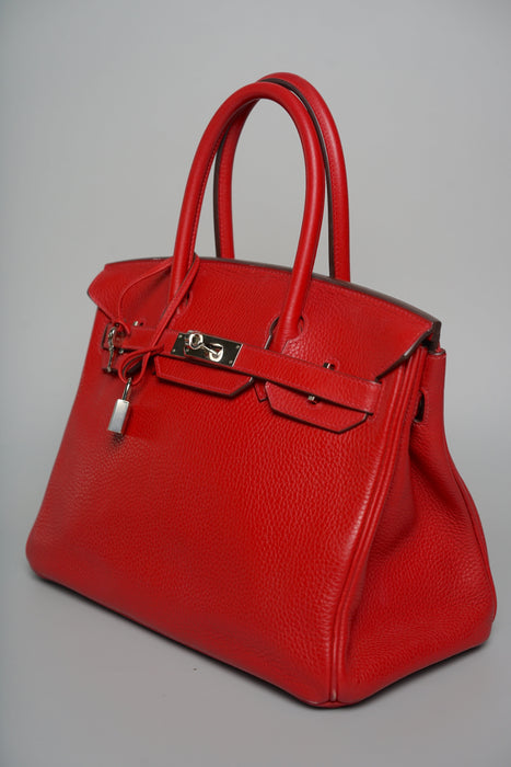 Hermes Birkin 30 in Rouge Casaque Clemence Phw