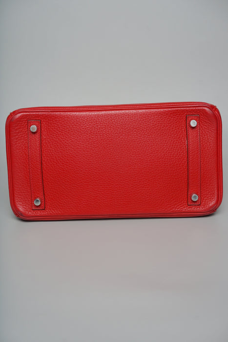 Hermes Birkin 30 in Rouge Casaque Clemence Phw