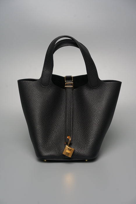 Hermes Picotin 18 in Black Ghw (Brand New)