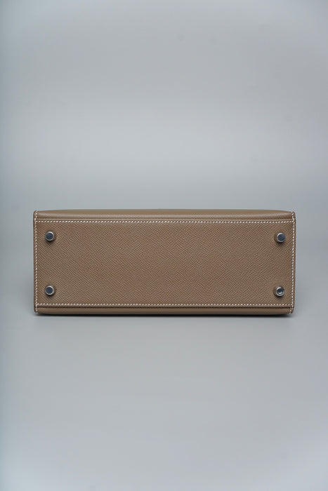 Hermes Kelly Sellier 25 in Etoupe Phw (Brand New)