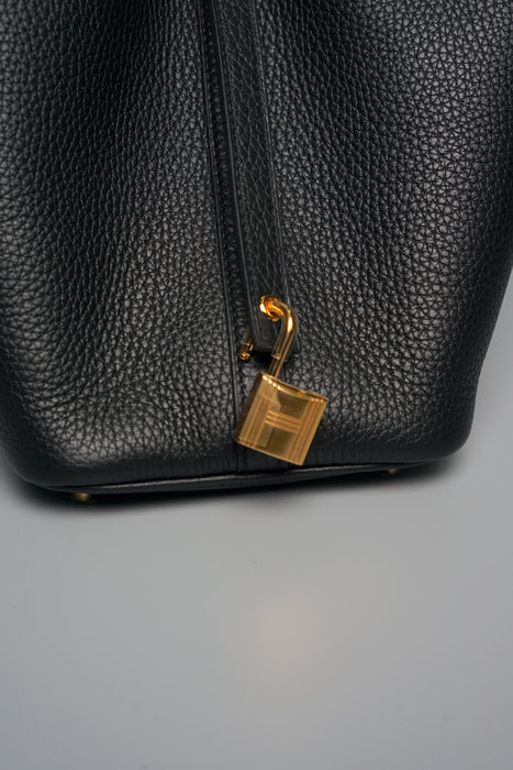 Hermes Picotin 18 in Black Ghw (Brand New)