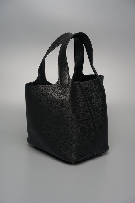 Hermes Picotin 18 in Black Ghw (Brand New)