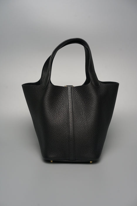 Hermes Picotin 18 in Black Ghw (Brand New)