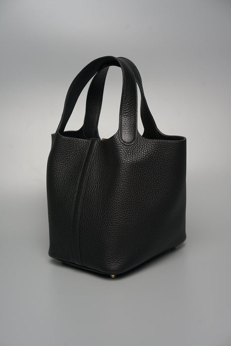 Hermes Picotin 18 in Black Ghw (Brand New)