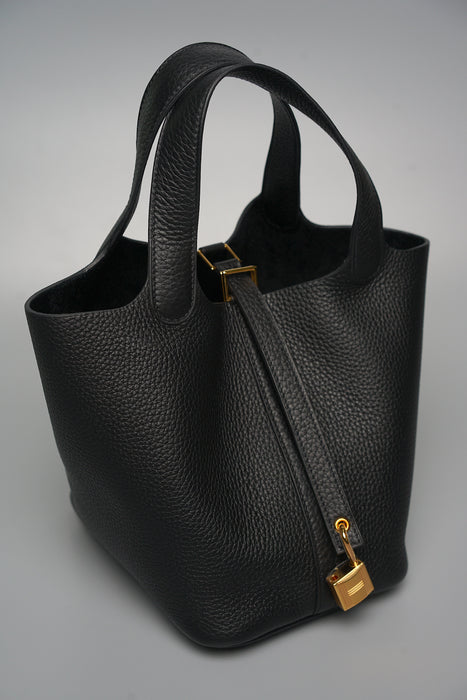 Hermes Picotin 18 in Black Ghw (Brand New)