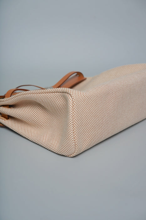 Hermes Herbag 31 in Ecru / Beige Phw