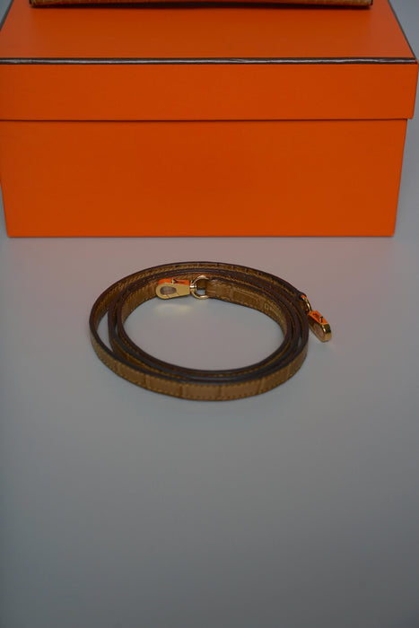 Hermes Kelly 20 in Kraft Matte Alligator Ghw (Brand New)