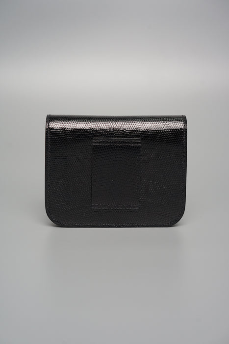 Hermes Constance Slim in Noir Lizard Rghw (Brand New)