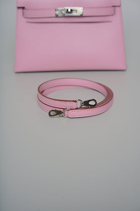 Hermes Kelly 20 in Mauve Sylvestre Epsom Phw (Brand New)