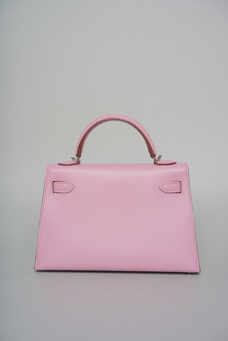 Hermes Kelly 20 in Mauve Sylvestre Epsom Phw (Brand New)