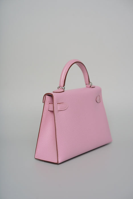 Hermes Kelly 20 in Mauve Sylvestre Epsom Phw (Brand New)