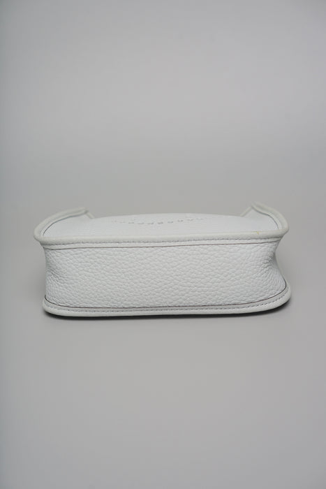 Hermes Mini Evelyne in Bleu Pale / Nata Ghw