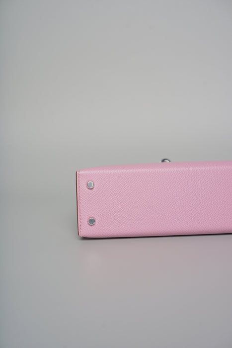 Hermes Kelly 20 in Mauve Sylvestre Epsom Phw (Brand New)