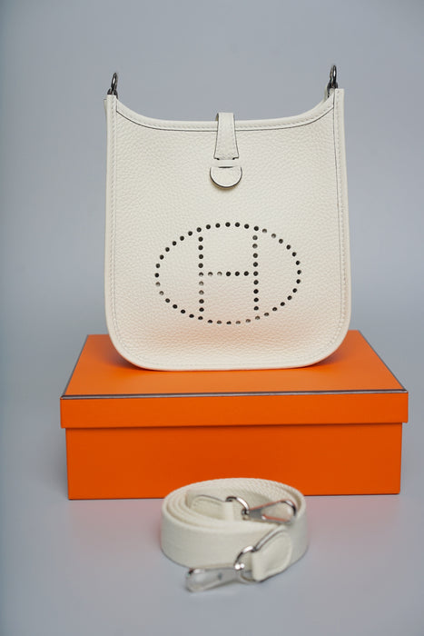 Hermes Mini Evelyne in Cream Phw (Brand New)