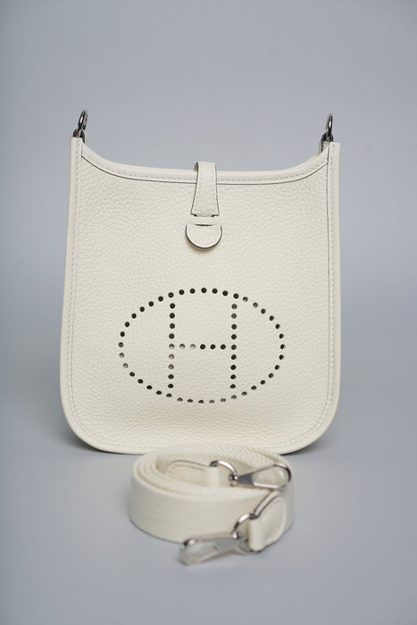 Hermes Mini Evelyne in Cream Phw (Brand New)