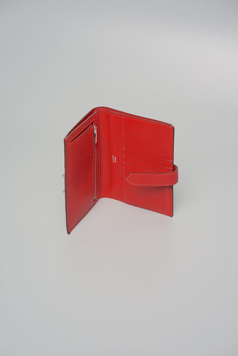 Hermes Bearn Compact Wallet in Rouge Casaque Phw