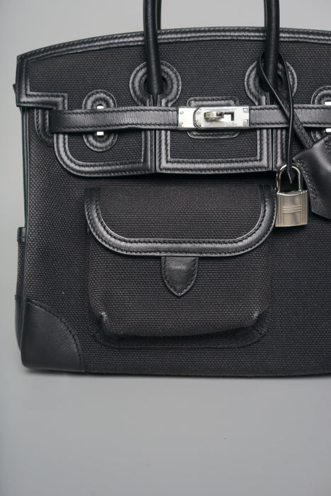 Hermes Birkin 25 Cargo in Black Phw (Brand New)