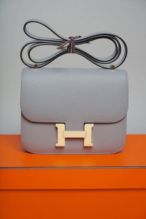 Hermes Constance 18 in Gris Pantin Bghw (Brand New)