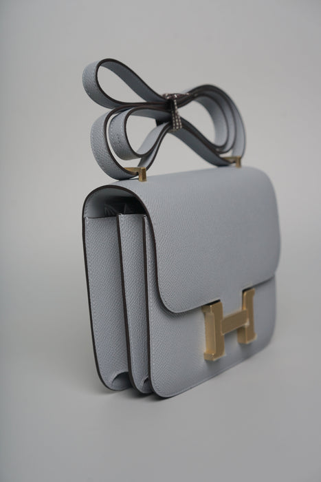 Hermes Constance 18 in Gris Pantin Bghw (Brand New)