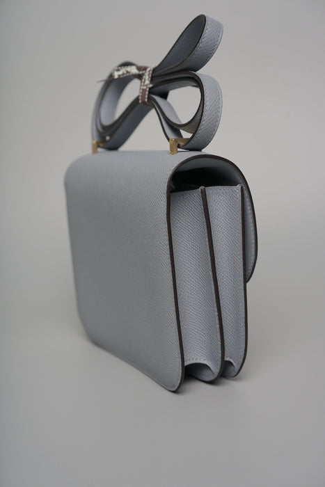 Hermes Constance 18 in Gris Pantin Bghw (Brand New)