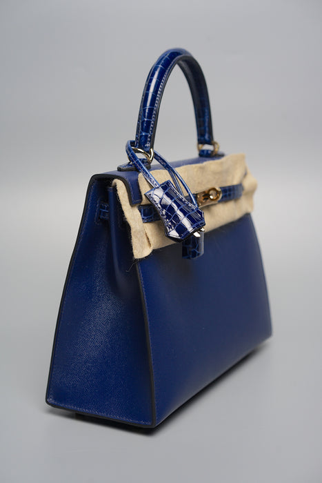 Hermes Kelly 25 Touch in Bleu Sapphire Ghw (Brand New)