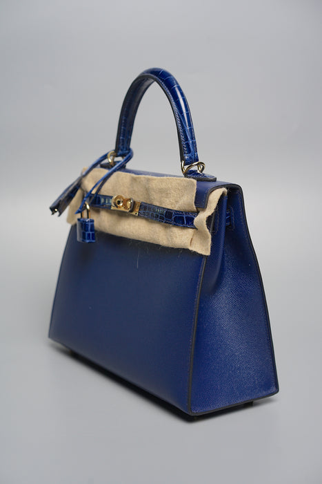 Hermes Kelly 25 Touch in Bleu Sapphire Ghw (Brand New)