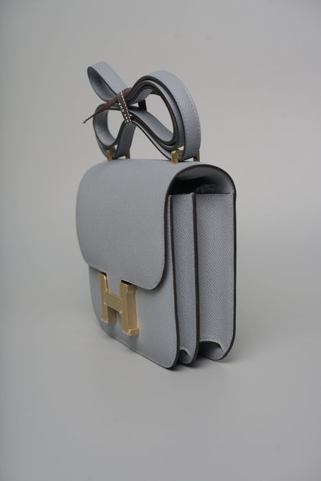 Hermes Constance 18 in Gris Pantin Bghw (Brand New)