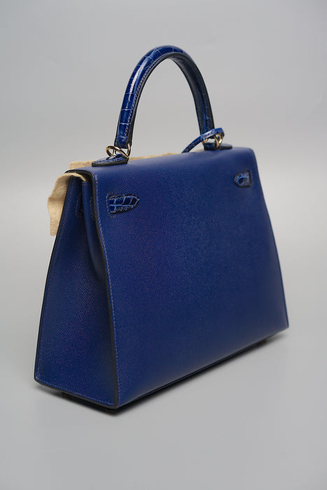 Hermes Kelly 25 Touch in Bleu Sapphire Ghw (Brand New)