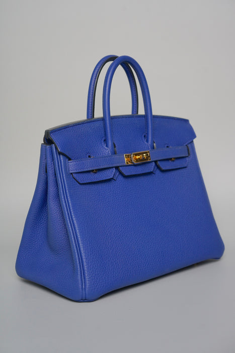 Hermes Birkin 25 in Blue Electric Togo Ghw (Brand New)
