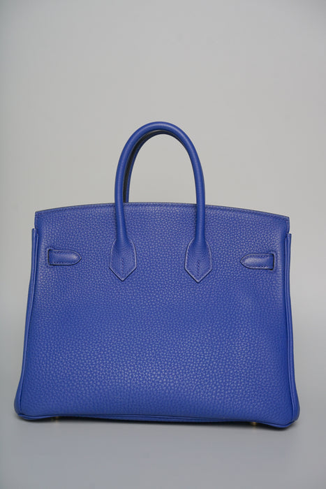 Hermes Birkin 25 in Blue Electric Togo Ghw (Brand New)