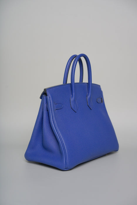 Hermes Birkin 25 in Blue Electric Togo Ghw (Brand New)