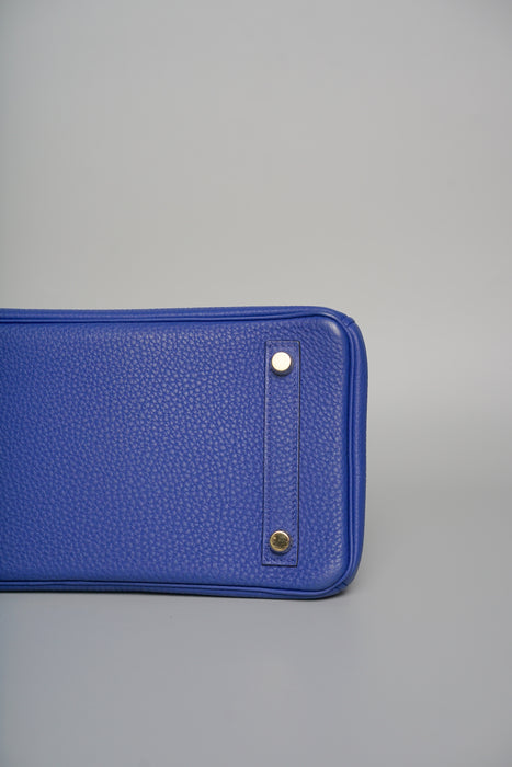 Hermes Birkin 25 in Blue Electric Togo Ghw (Brand New)