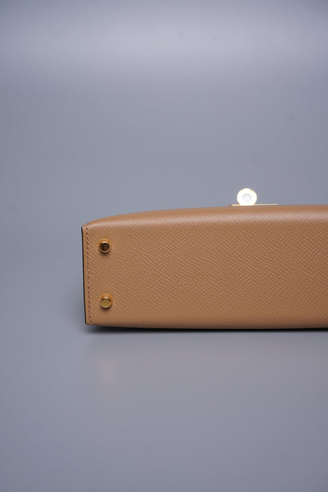 Hermes Kelly 20 in Chai Epsom Ghw (Brand New)