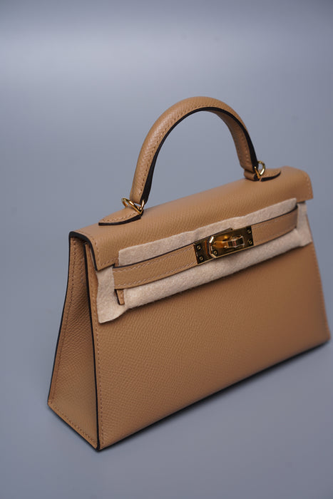 Hermes Kelly 20 in Chai Epsom Ghw (Brand New)