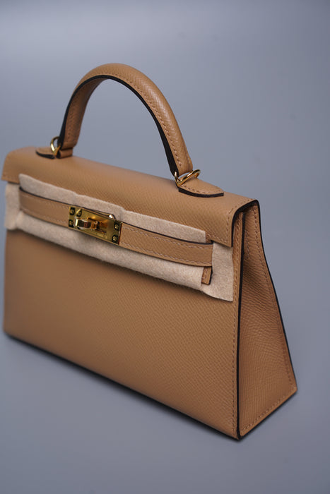 Hermes Kelly 20 in Chai Epsom Ghw (Brand New)