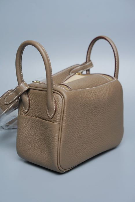 Hermes Mini Lindy in Etoupe Ghw (Brand New)