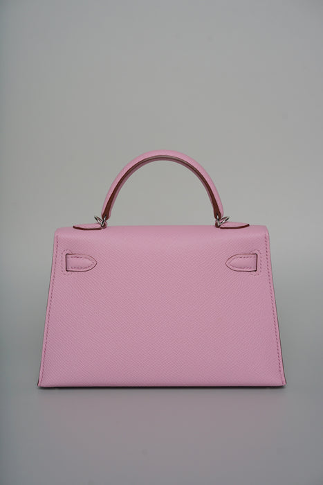 Hermes Kelly 20 in Mauve Sylvestre Epsom Phw (Brand New)