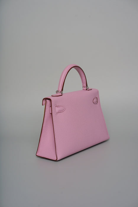 Hermes Kelly 20 in Mauve Sylvestre Epsom Phw (Brand New)