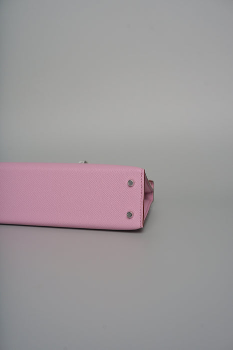 Hermes Kelly 20 in Mauve Sylvestre Epsom Phw (Brand New)