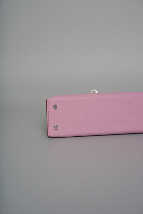 Hermes Kelly 20 in Mauve Sylvestre Epsom Phw (Brand New)