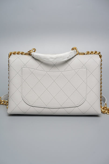 Chanel Chic Affinity Flap in Grey Caviar Ghw